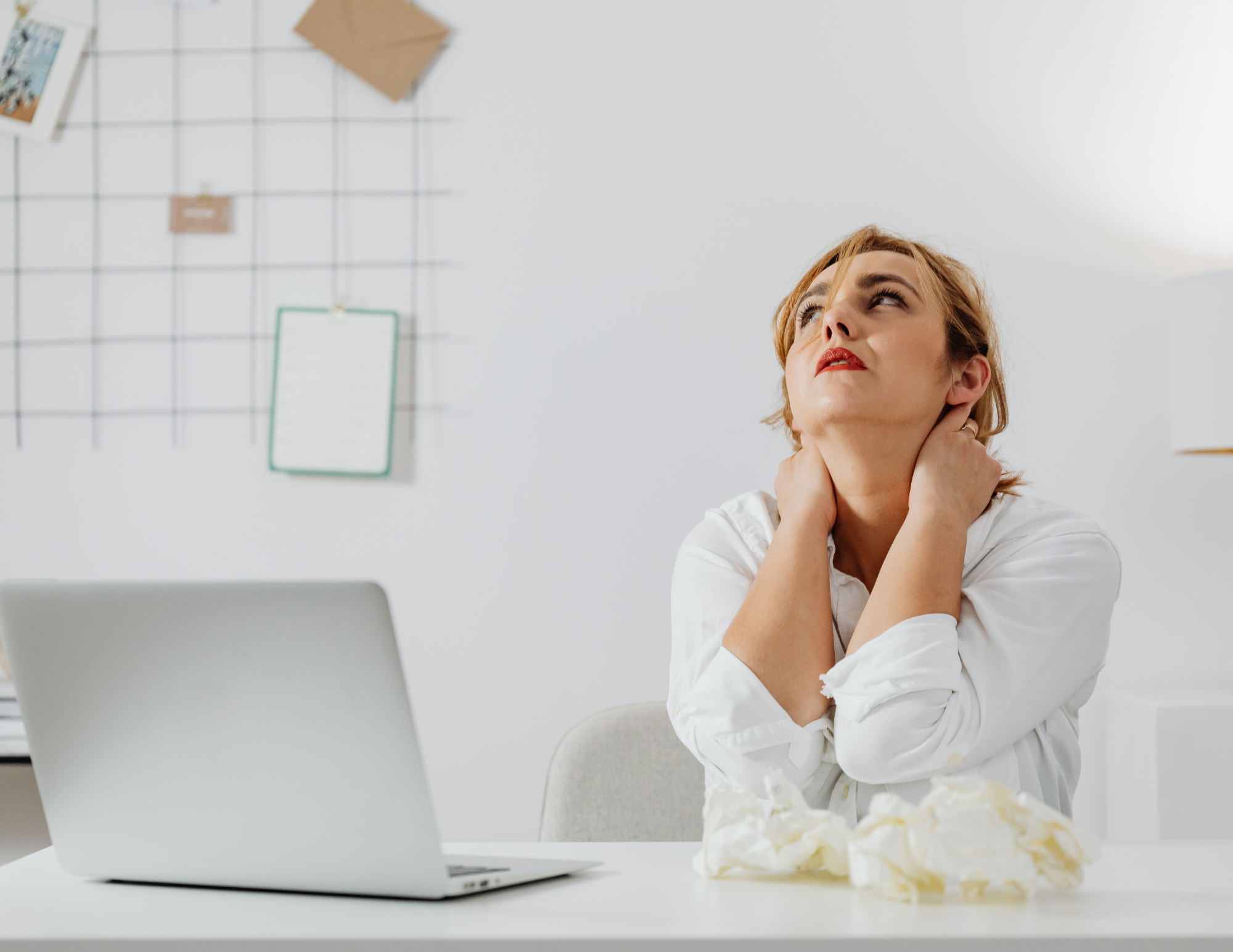 Stressed woman