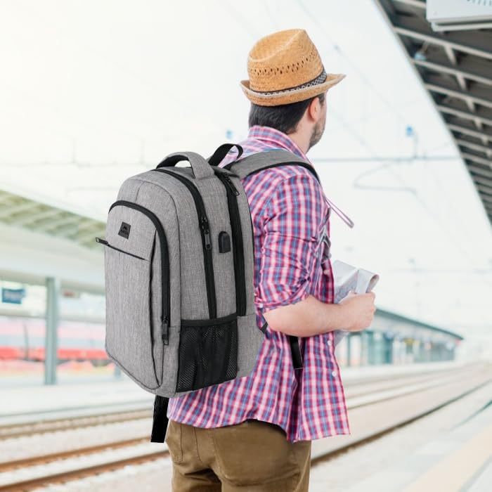 anti theft laptop backpack slim Expandable 15.6 Inch Business Backpack with USB Black&red / 15.6 Inch the expanded mode of the large capacity for more load to meet your camping NeweggBusiness - ZINZ Slim and