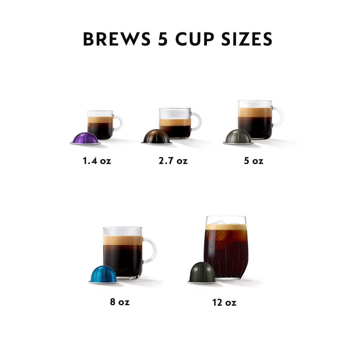 Nespresso Vertuo POP+ by Breville, Dark Grey