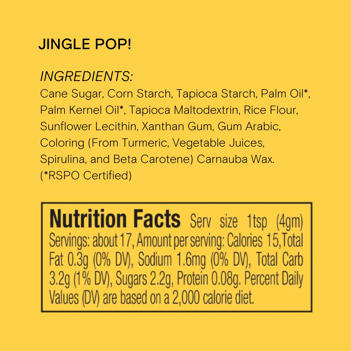 Jingle Pop! Natural Nonpareil Christmas Sprinkles by Supernatural, No Artificial Dyes, Soy Free, Gluten Free, Vegan, 3oz
