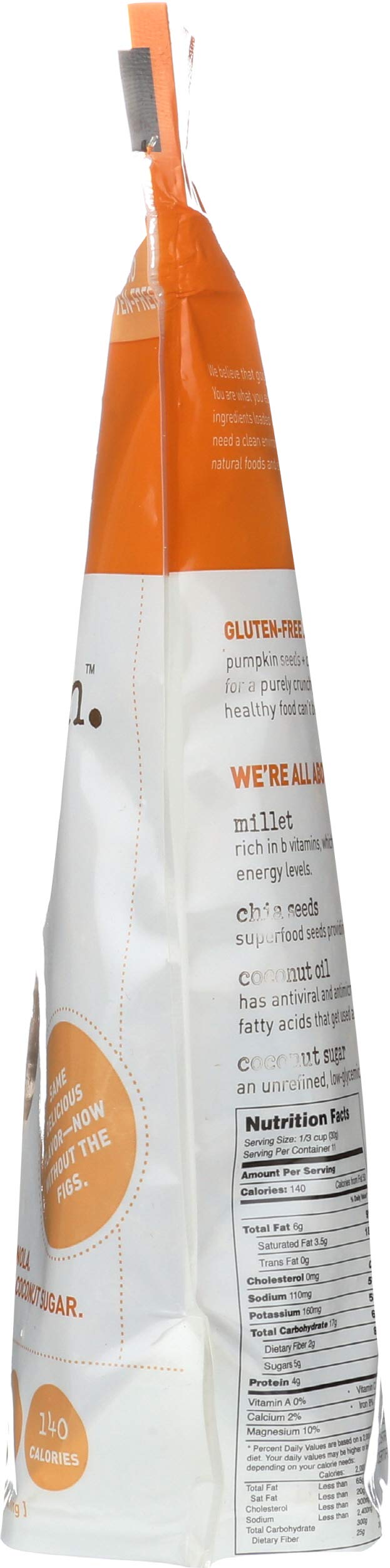 purely elizabeth. Ancient Grain Granola - Gluten-Free, Vegan & Non-GMO | Certified Organic | Baked with Coconut Oil | Pumpkin Cinnamon - 12oz