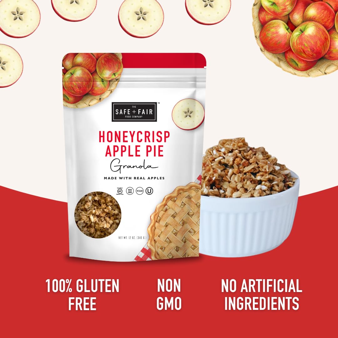 The Safe + Fair Food Company Honeycrisp Apple Pie Granola - Vegan - 12oz