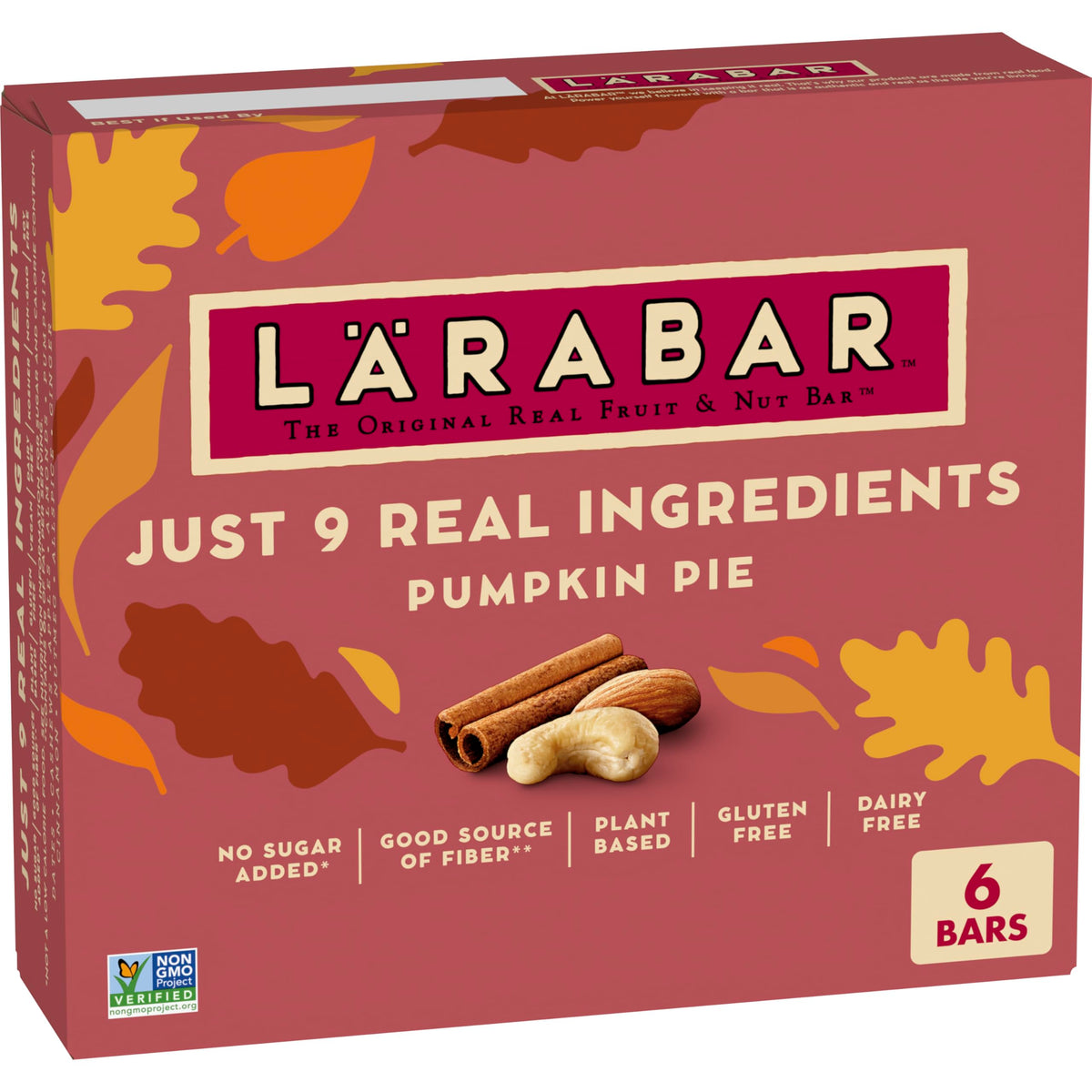 Larabar Pumpkin Pie Fruit and Nut Bars, 6 ct, 9.6 oz