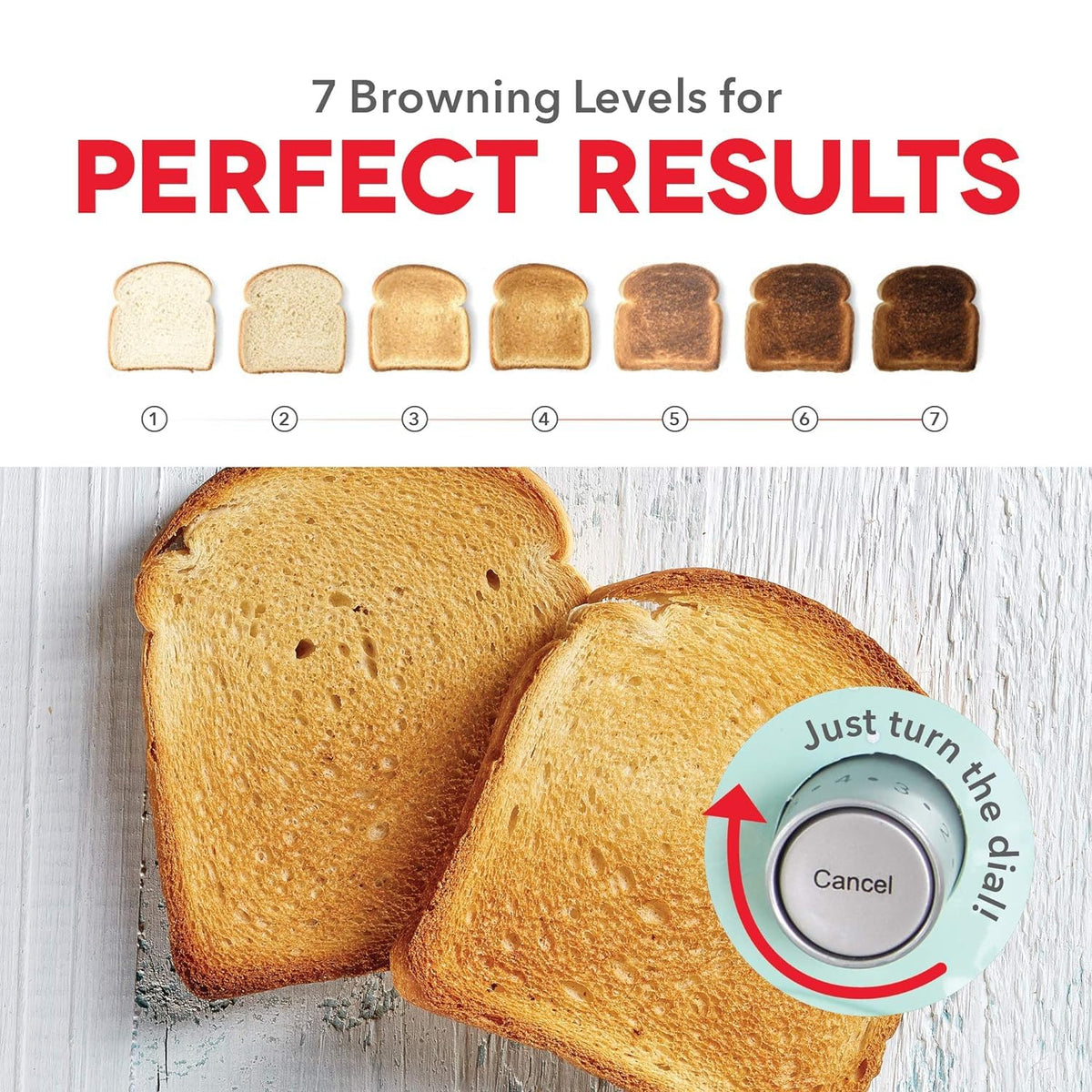 DASH Clear View Toaster - Compact Design with 7 Browning Levels &amp; Clear-View Window, Extra-Wide Slot Large Toaster, 1-Touch Defrost, Reheat &amp; Bagel Functions - Easy Clean Up Crumb Tray (White)