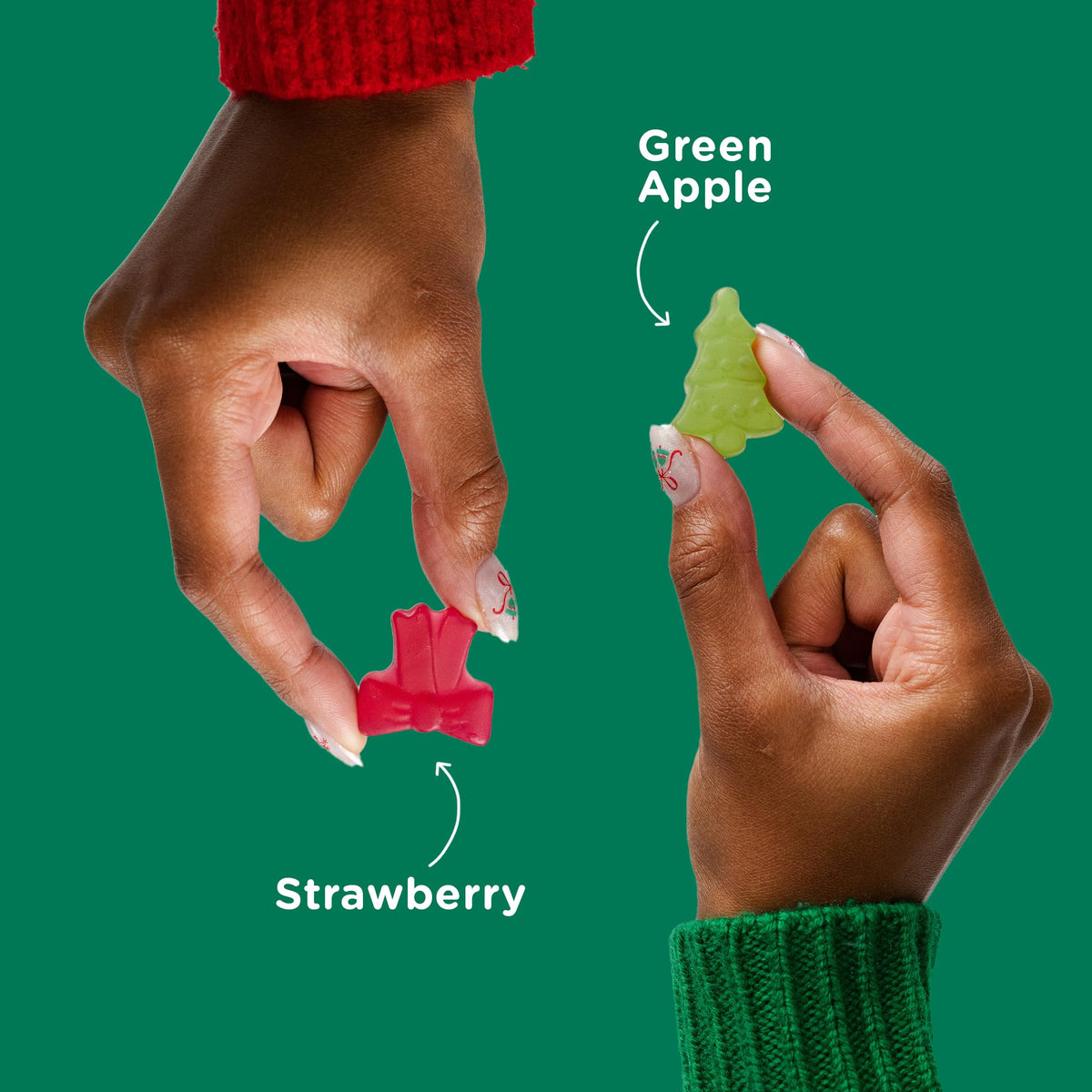 SmartSweets Merry Mix Gummy Candy: 1.8oz (Pack of 14), Gummy Candy with Low Sugar, Low Calorie, No Artificial Sweeteners, Plant-Based, Gluten-Free, Healthy Snack for Kids & Adults, Holiday Treat