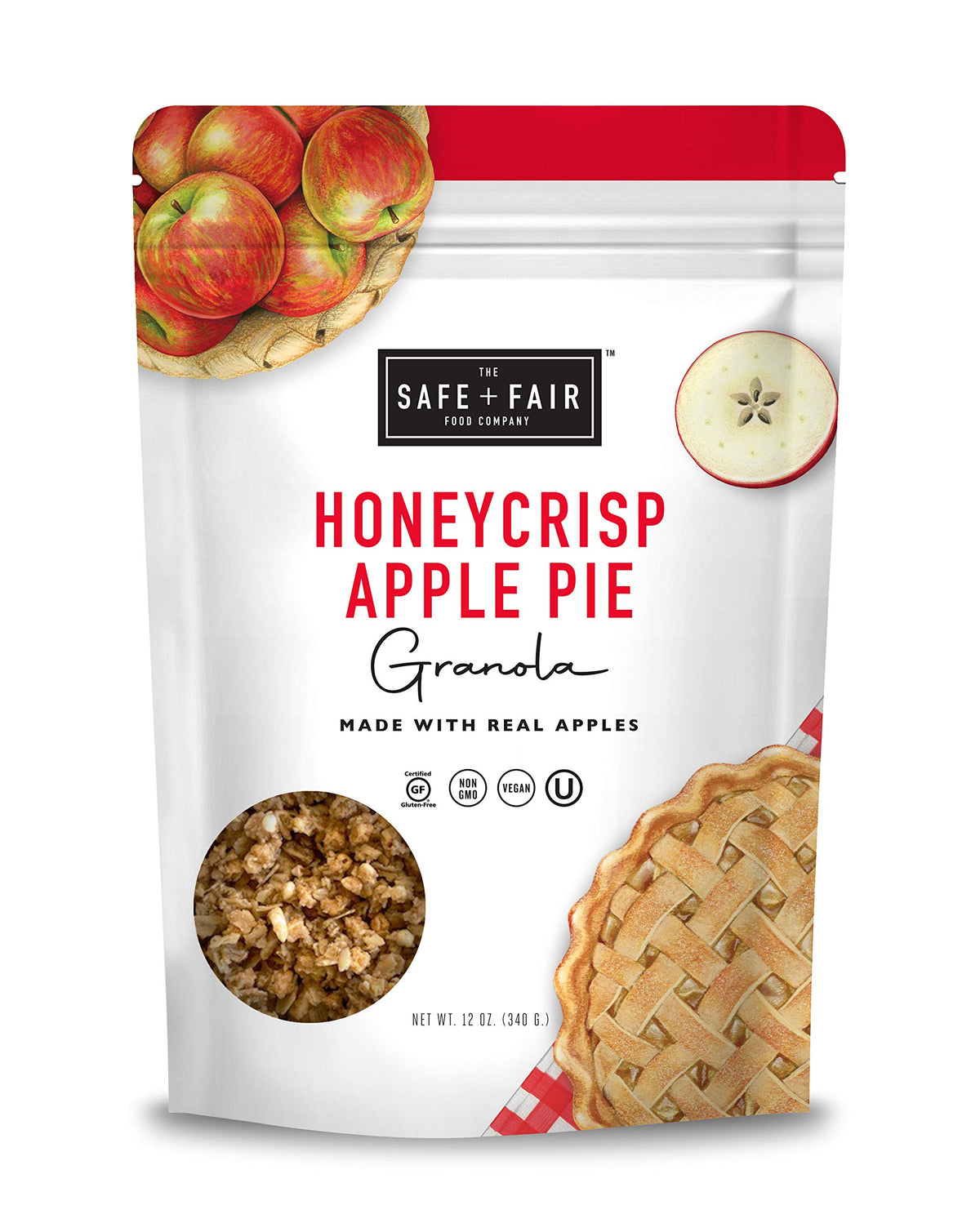 The Safe + Fair Food Company Honeycrisp Apple Pie Granola - Vegan - 12oz